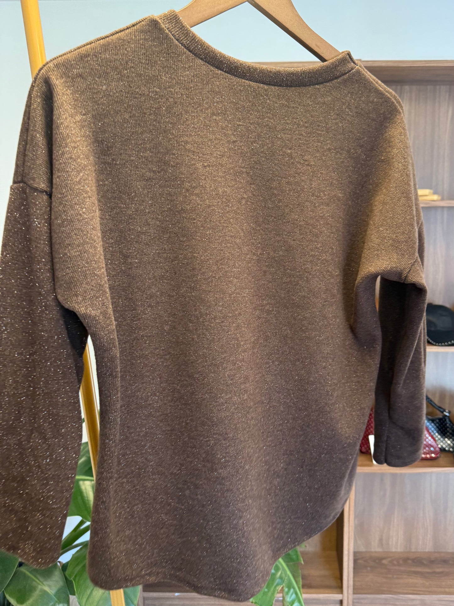 Pull Luna couleur chocolat TU