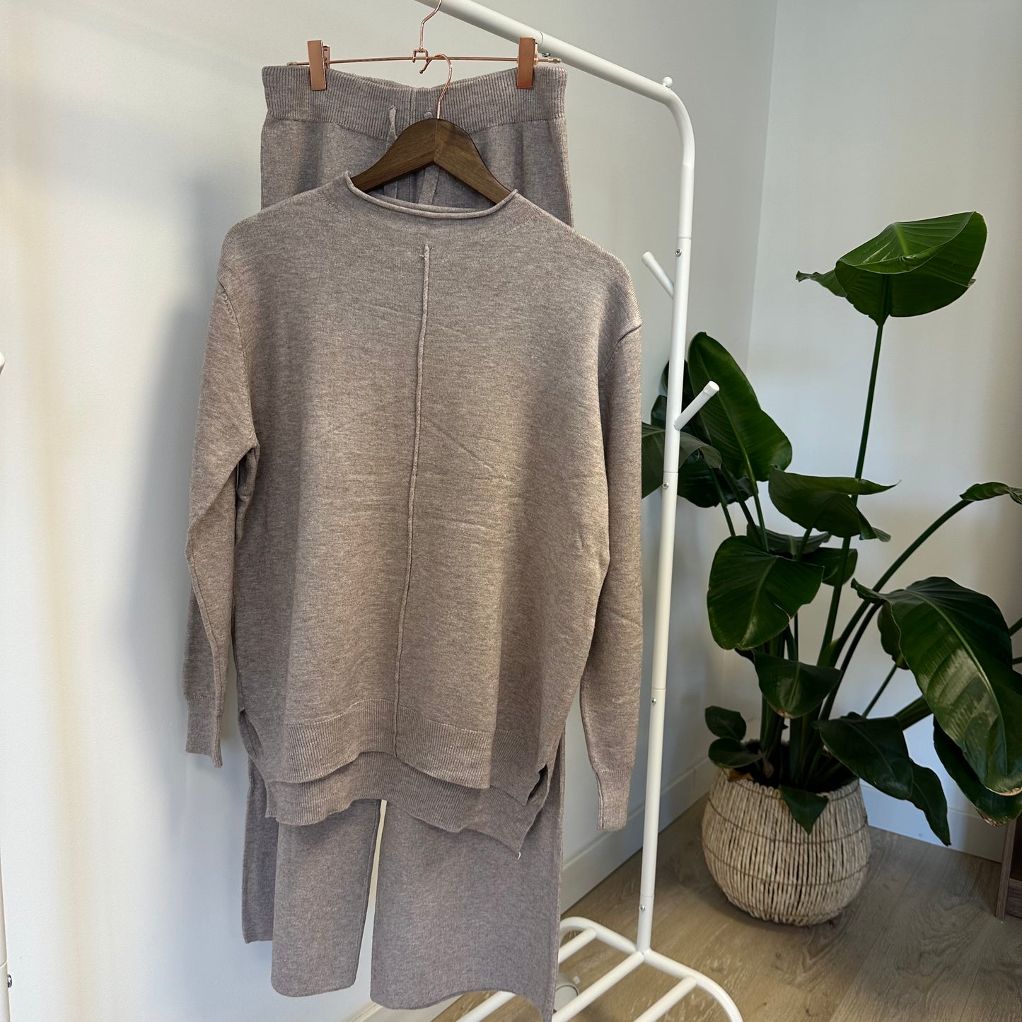 Ensemble Justine Pull et Pantalon Greige TU