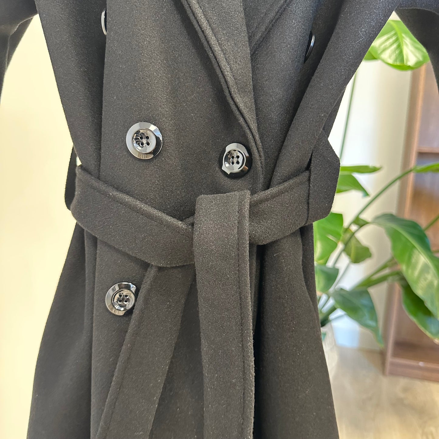 Manteau long Jules noir TU