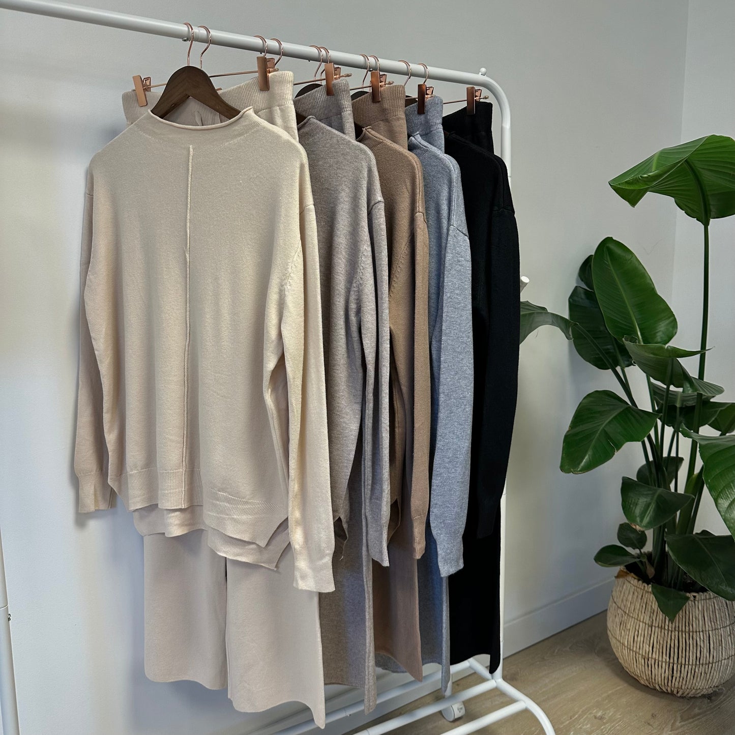 Ensemble Justine Pull et Pantalon Gris TU