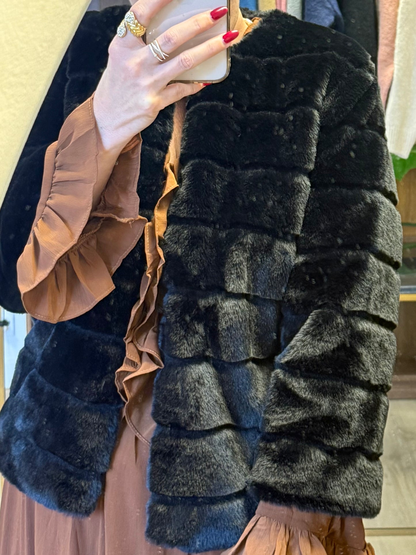 Veste Nico en fausse fourrure