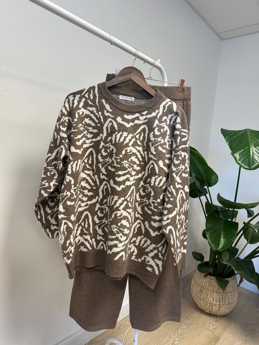 Ensemble Iris Marron TU