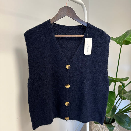 Gilet sans manche Sophie Bleu TU