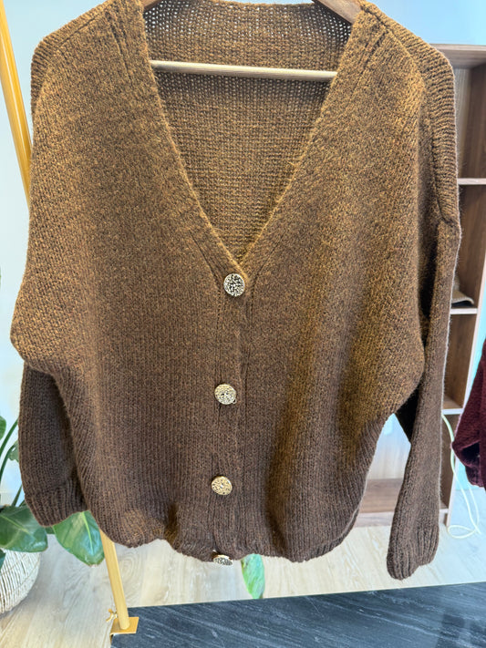 Gilet Eliott couleur chocolat TU