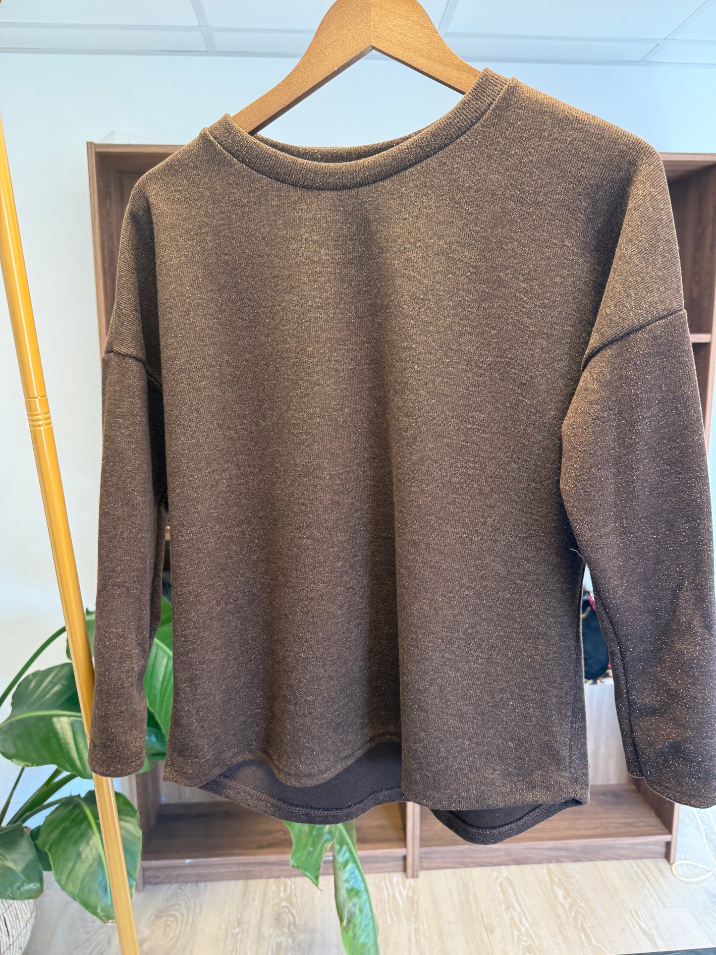 Pull Luna couleur chocolat TU