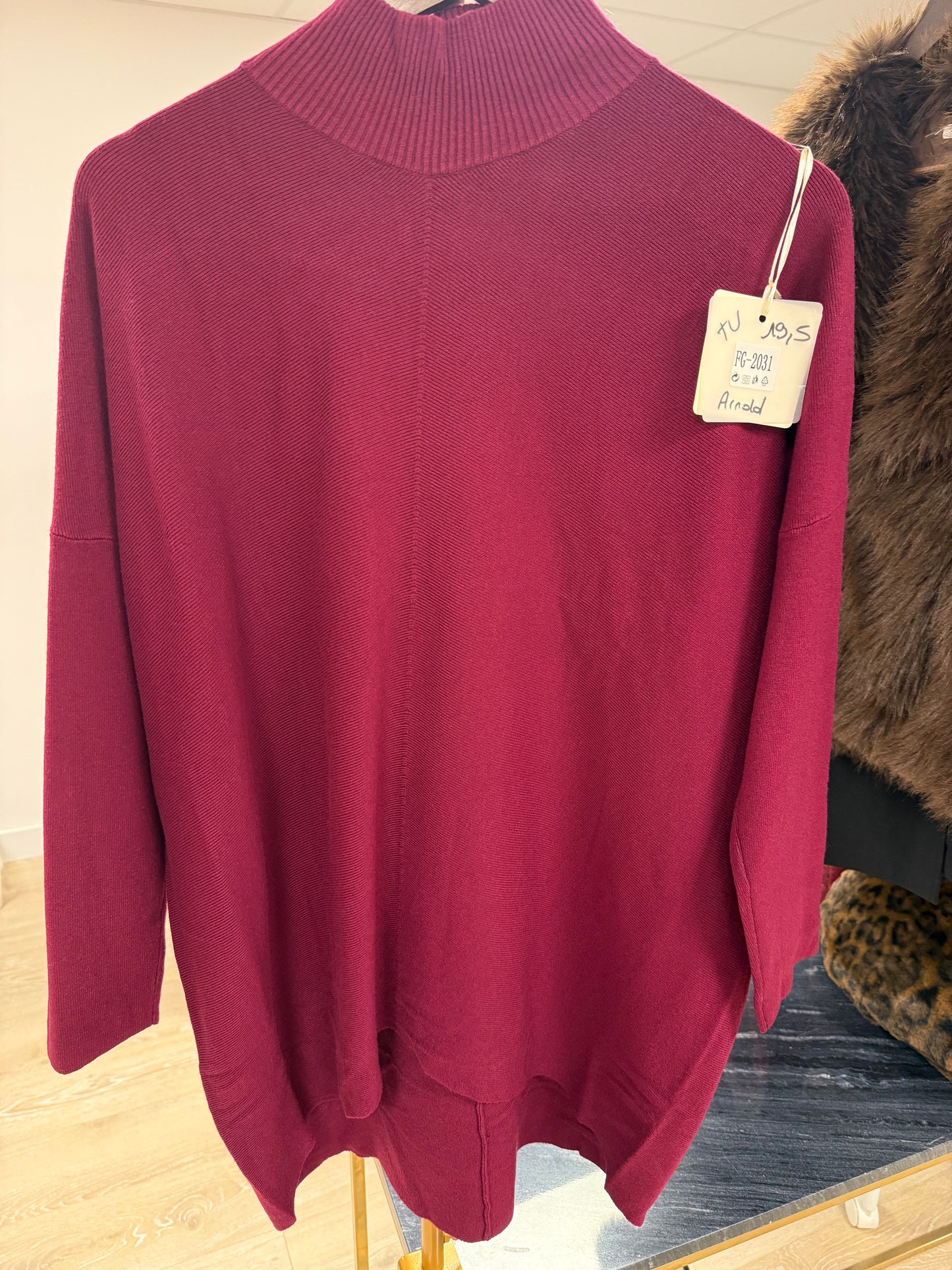 Pull Arnold Bordeaux TU