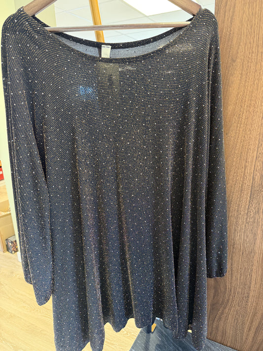 Haut Arthur Noir TU à strass