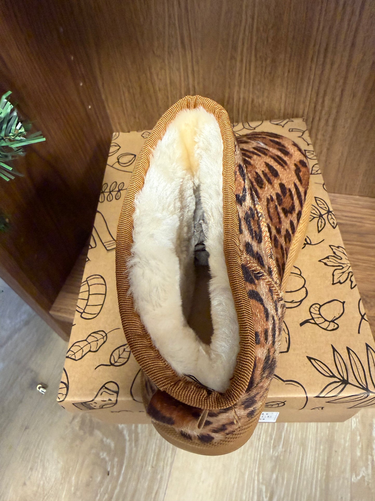 Bottines fourrées léopard