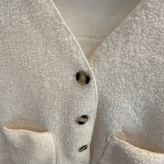 Gilet sans manche Clara écru TU