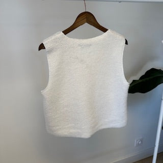 Gilet sans manche Clara écru TU